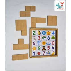 Puzzle de tip tetris, cu imagini